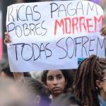 Manifestação de mulheres pela legalização do aborto no Rio de Janeiro, em 2016.