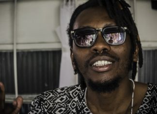 O rapper Rincon Sapiência na sede paulistana da produtora Boia Fria. Foto- Henrique Santana : páginaB!