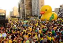 Manifestação a favor do impeachment de Dilma na avenida Paulista – Foto- Rovena Rosa:Agência Brasil