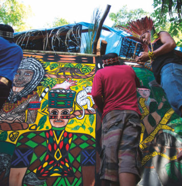 O coletivo Mahku, do povo Huni Kuin (Acre), que expõe na mostra Encontros Ameríndios