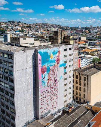 CURA BH. Obra em processo de Lídia Viber. Foto: Divulgação.