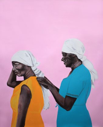 A Portas Vilaseca Galeria apresenta as produções mais recentes do brasileiro No Martins, que através da arte coloca em foco questões como racismo, violência policial e encarceramento em massa. “Ruth & Carolina” é uma das obras expostas na Untilted, Art Miami Beach OVR