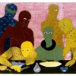 34ª Bienal de São Paulo. "La Cena" (The Supper), 1991, da artista cubana Belkis Ayón, uma das participantes da Bienal