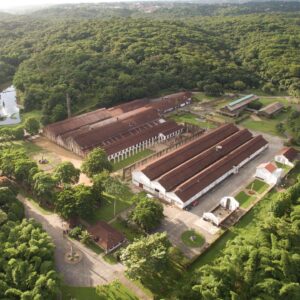 Vista aérea da Oficina Brennand. Foto: Divulgação.