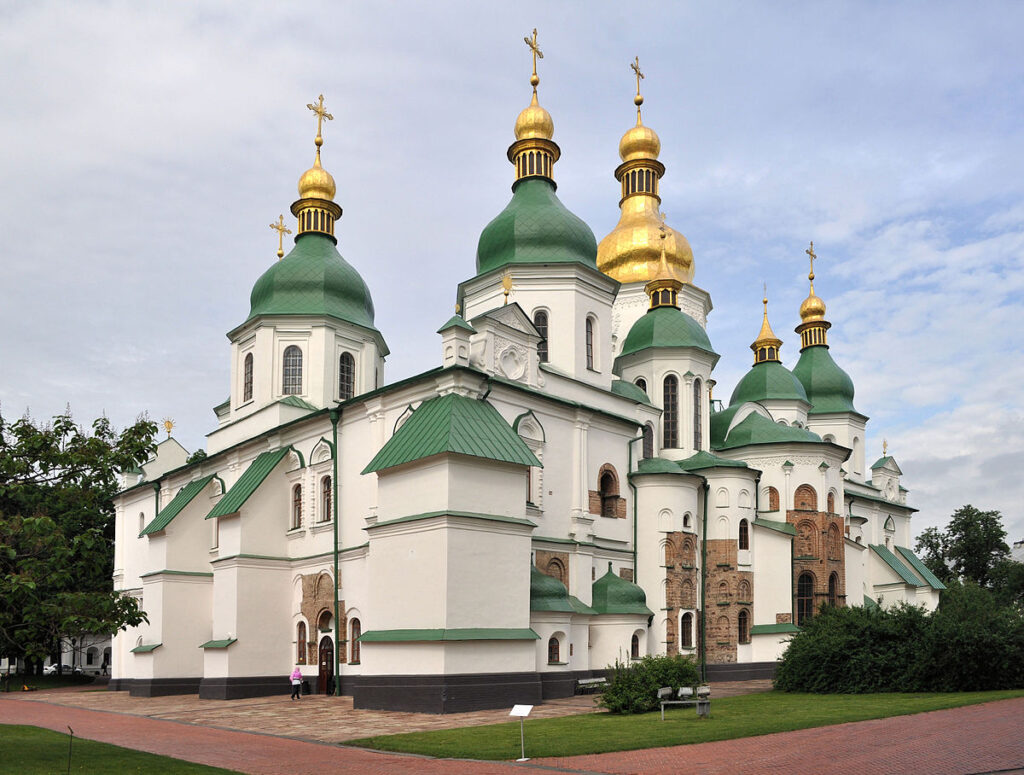 Catedral de Santa Sofia, em Kyiv, na Ucrânia. Foto: Wikimedia Commons.