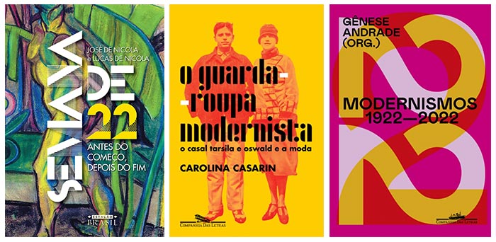 Capas dos livros Semana de 22