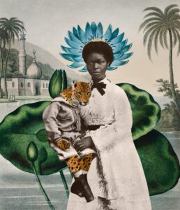 Silvana Mendes, "Afetocolagens - Reconstruindo Narrativas Visuais de Negros na Fotografia Colonial", Série II, 2022 - PREAMAR. Cortesia SP-Arte.