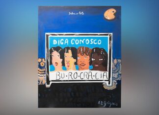 Anna Bella Geiger, "Sobre a arte/Diga conosco: bu-ro-cra-cia", 1978. Crédito: Coleção Gilberto Chateaubriand/MAM Rio. Foto: Divulgação