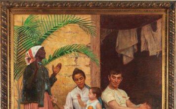 "Redenção de Cã", 1895, óleo sobre tela, 199 x 166 cm, assinada M. Brocos Rio de janeiro. 1895. Coleção Museu Nacional de Belas Artes/Ibram Foto: Rômulo Fialdini