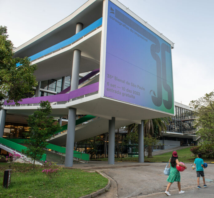 Pavilhão da Bienal, durante a 35ª Bienal de São Paulo. Foto: Levi Fanan/Fundação Bienal de São Paulo