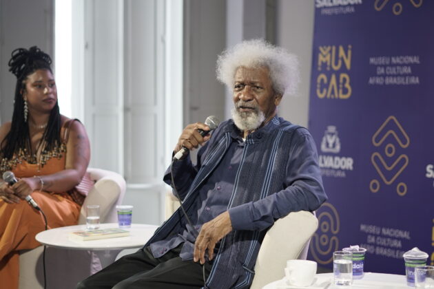 O intelectual nigeriano Wole Soyinka durante o Liberatum. Foto: Cristian Carvalho